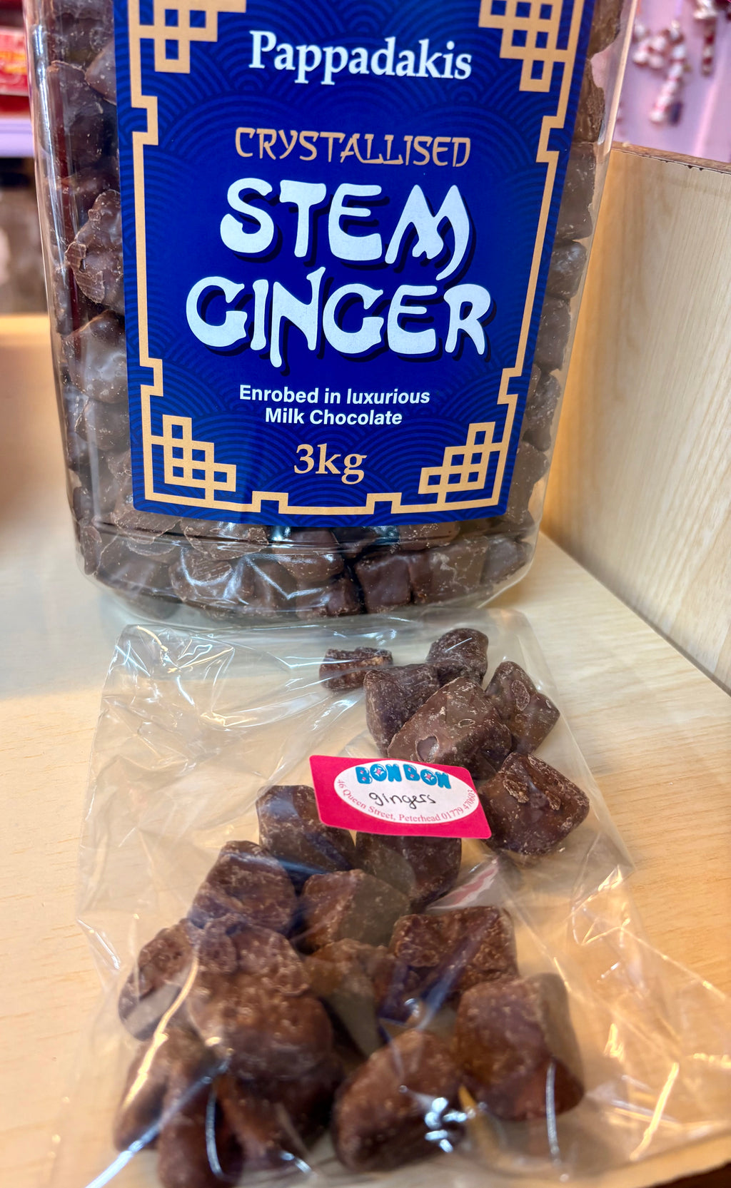 Chocolate stem gingers