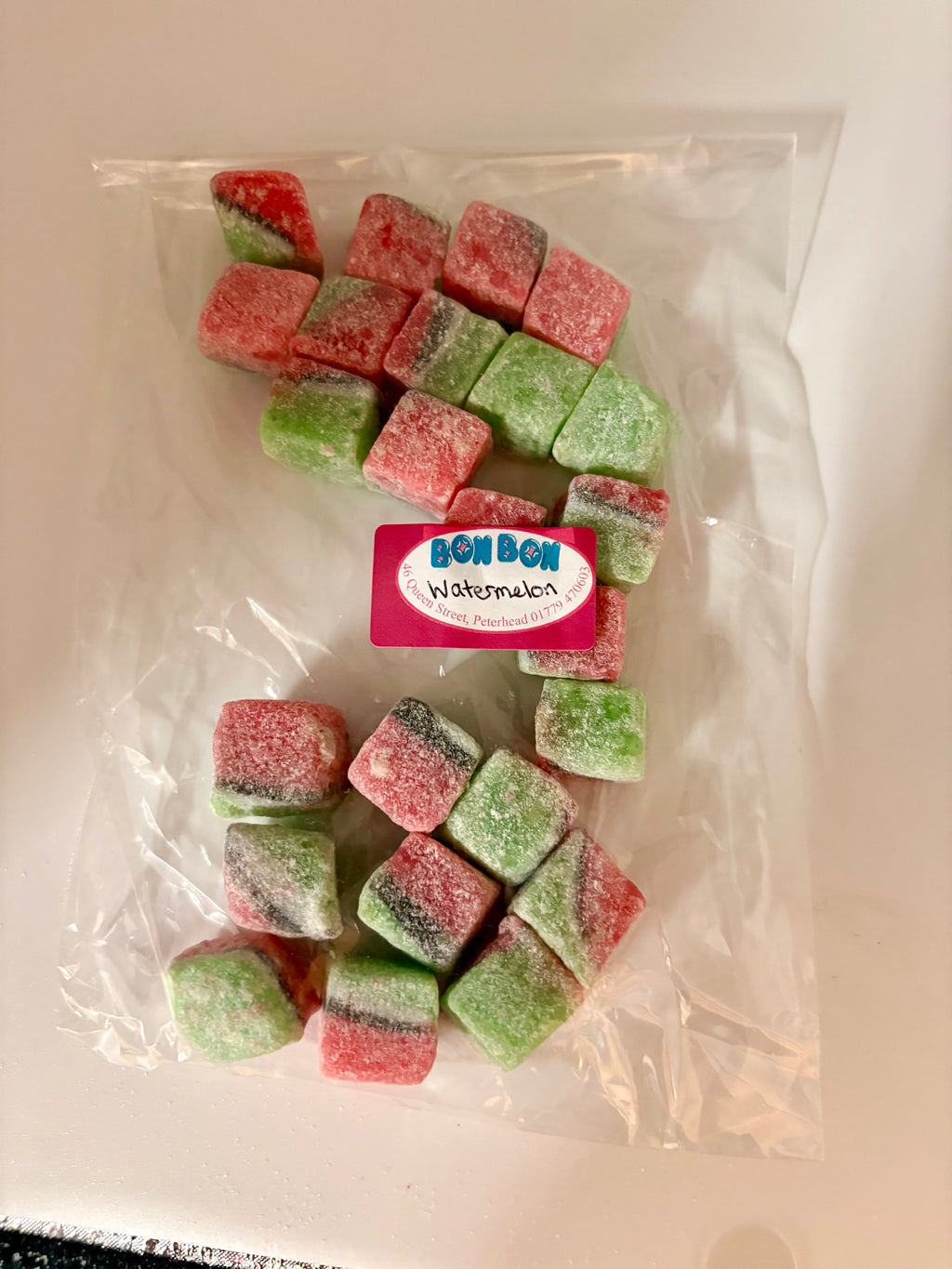 Watermelon cubes